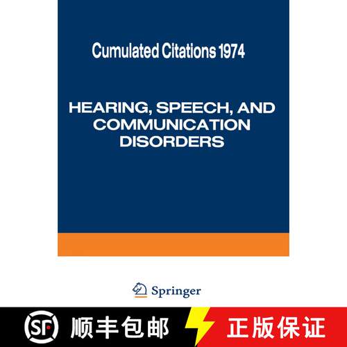 【3-4周达】Hearing, Speech, and Communication Disorders: Cumulated Citations 1974 (Softcover reprint ... [9781475702194]