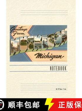 预订 Vintage Lined Notebook Greetings from Muskegon [9798385425747]