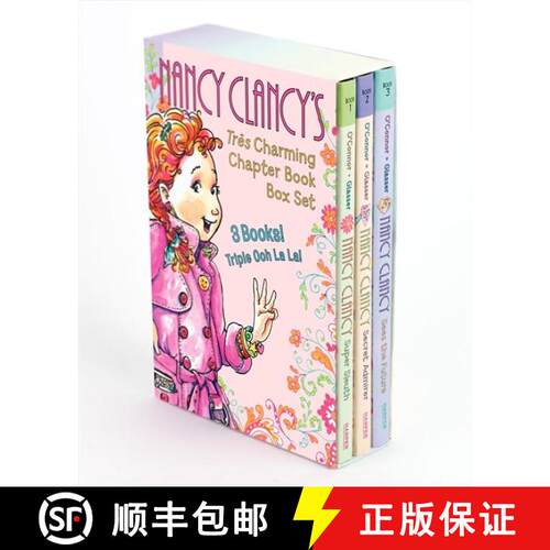 【3-4周达】Fancy Nancy: Nancy Clancy's Tres Charming Chapter Book Box Set: Books 1-3 [9780062277930]