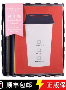 【3-4周达】Cheree Berry Thank You Write-On Cards [9780735352605]