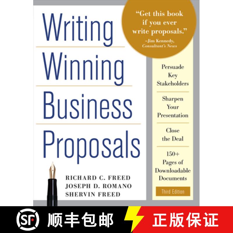 【3-4周达】Writing Winning Business Proposals: Your Guide to Sealing the Deal, from Concept to Approval [9780071742320]