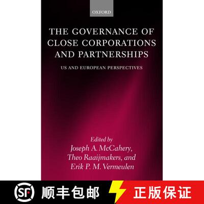 【3-4周达】精装 The Governance of Close Corporations and Partnerships: US and European Perspectives [9780199264353]