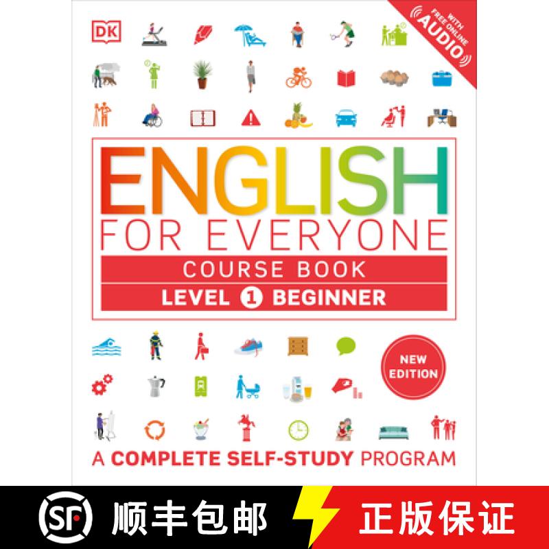 【3-4周达】English for Everyone Course Book Level 1 Beginner: A Complete Self-Study Program [9780744098563]