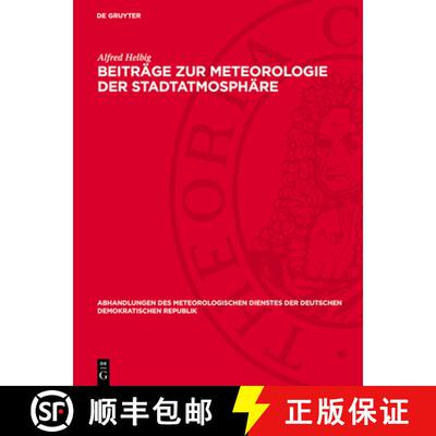 【3-4周达】精装 Beiträge Zur Meteorologie Der Stadtatmosphäre [9783112731543]