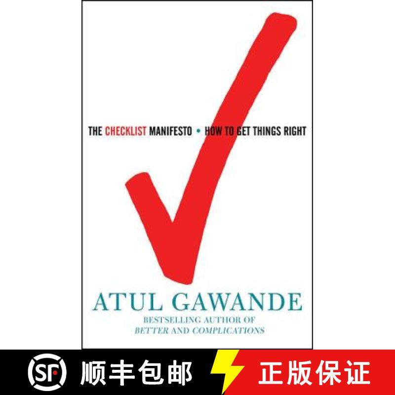【3-4周达】The Checklist Manifesto: How to Get Things Right [9780805091748]