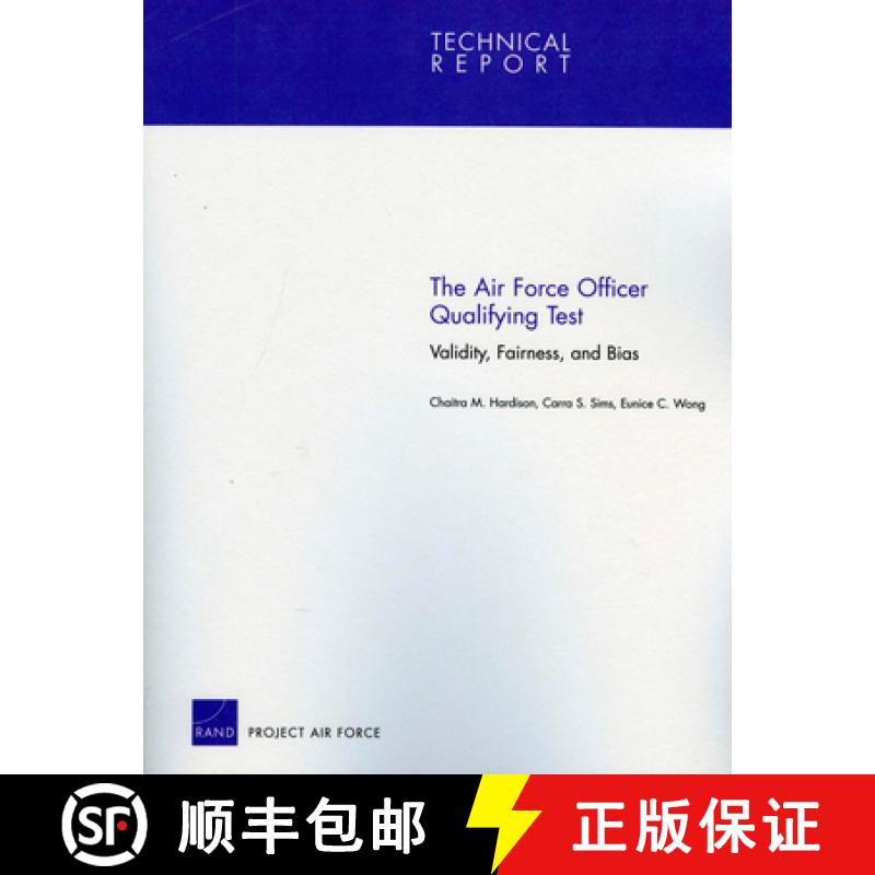 【4周达】The Air Force Officer Qualifying Test: Validity, Fairness, and Bias[9780833047793]