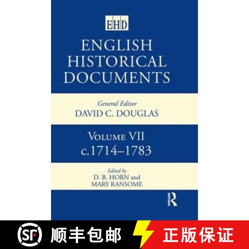 【3-4周达】English Historical Documents: Volume 7 1714-1783 - 1714-83 [9780415143721]