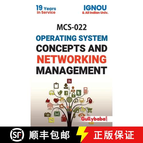 【3-4周达】MCS-022 Operating System Concepts And Networking Management [9788189086589]