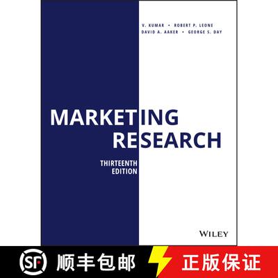 【3-4周达】Marketing Research, Thirteenth Edition [Wiley经管] [9781119497585]