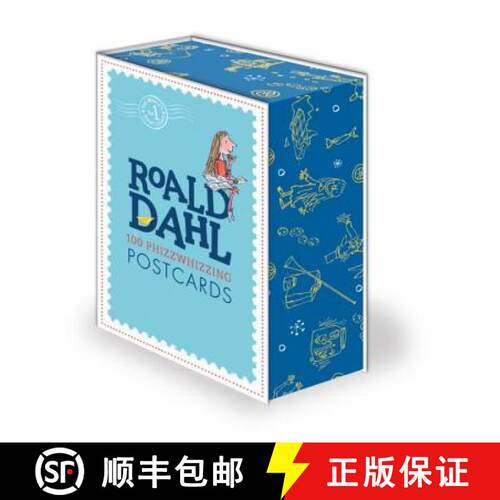 【3-4周达】精装 Roald Dahl 100 Phizz-Whizzing Postcards [9780141371221]