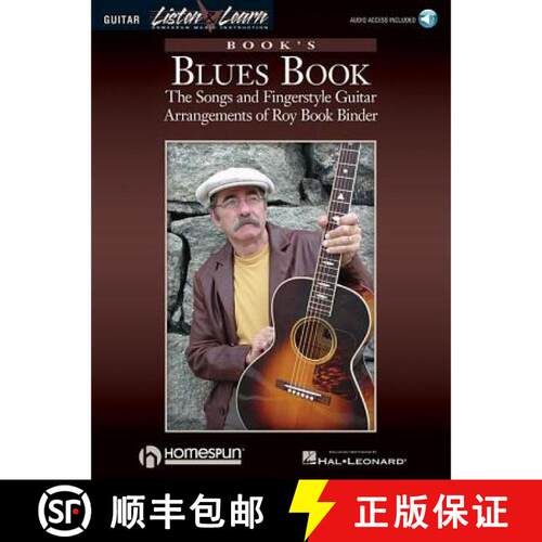 【3-4周达】Book's Blues Book: The Songs & Fingerstyle Guitar Arrangements of Roy Book Binder [9780634070198]