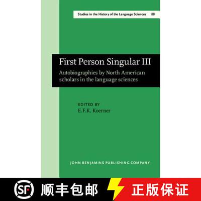 【3-4周达】精装 First Person Singular III: Autobiographies by North American Scholars in the Language... [9789027245762]