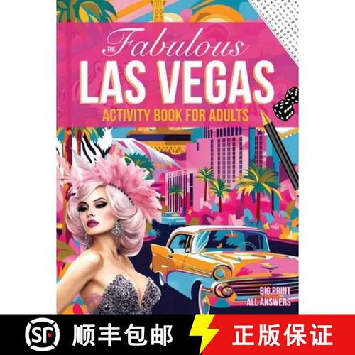预订 The Fabulous Las Vegas Activity Book for Adults [9781957532400]