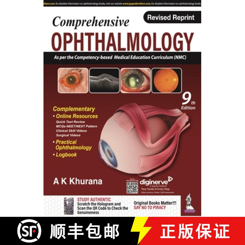 【2-3周达】Comprehensive Ophthalmology : With Ophthalmology Logbook Plus Practical Ophthalmology [9789356963337]
