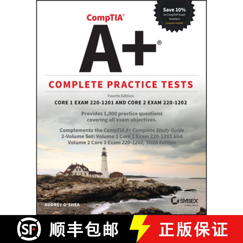【3-4周达】Comptia A+ Complete Practice Tests: Core 1 Exam 220-1201 and Core 2 Exam 220-1202 [9781394330331]