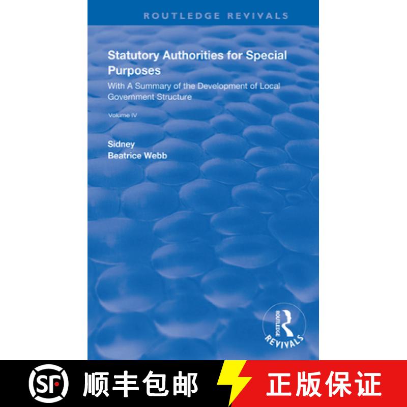 【3-4周达】Statutory Authorities for Special Purposes : With a Summary of the Development of Local Go... [9780367143640]