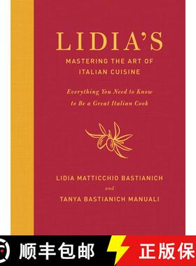 【3-4周达】Lidia's Mastering the Art of Italian Cuisine: Everything You Need to Know to Be a Great It... [9780385349468]