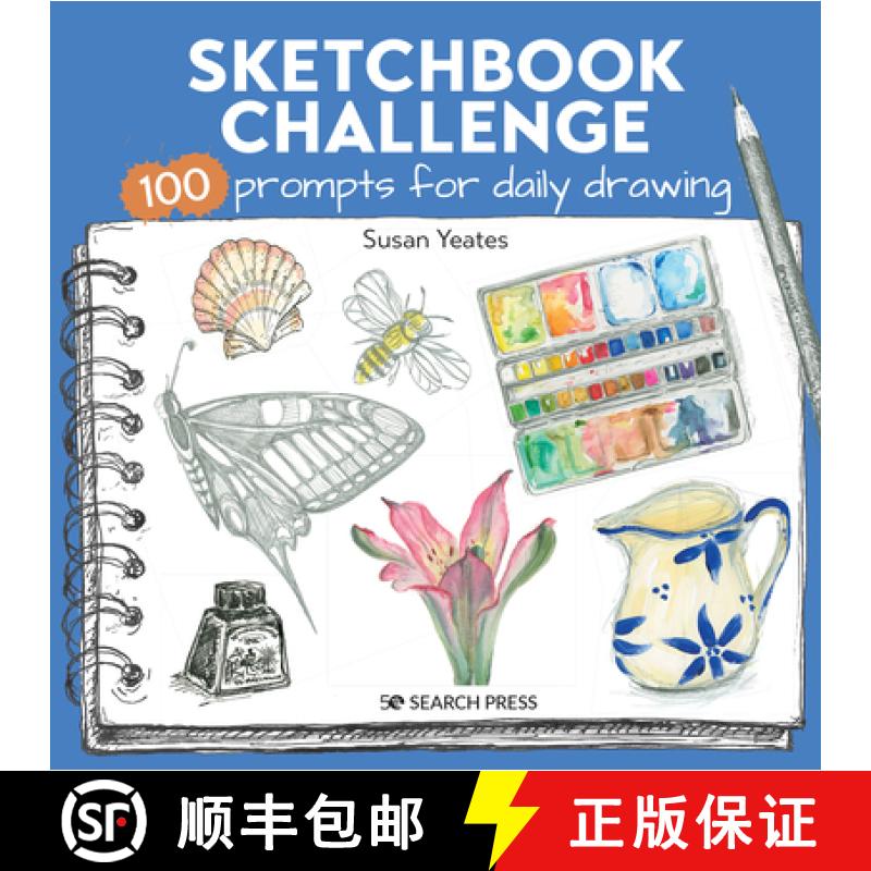 【2-3周达】Sketchbook Challenge: 100 Prompts for Everyday Drawing [9781800920453]