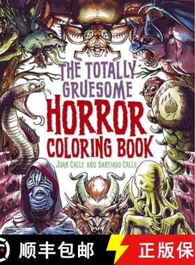 【3-4周达】The Totally Gruesome Horror Coloring Book [9781398843424]