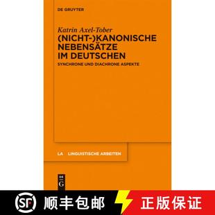 Deutschen Nebensatze Synchrone Aspekte Nicht Diachrone 4周达 9783110276527 Kanonische Und