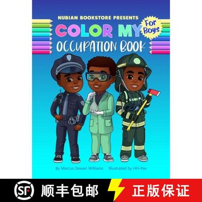 【3-4周达】Nubian Bookstore Presents Color My Occupation Book For Boys [9798218185251]