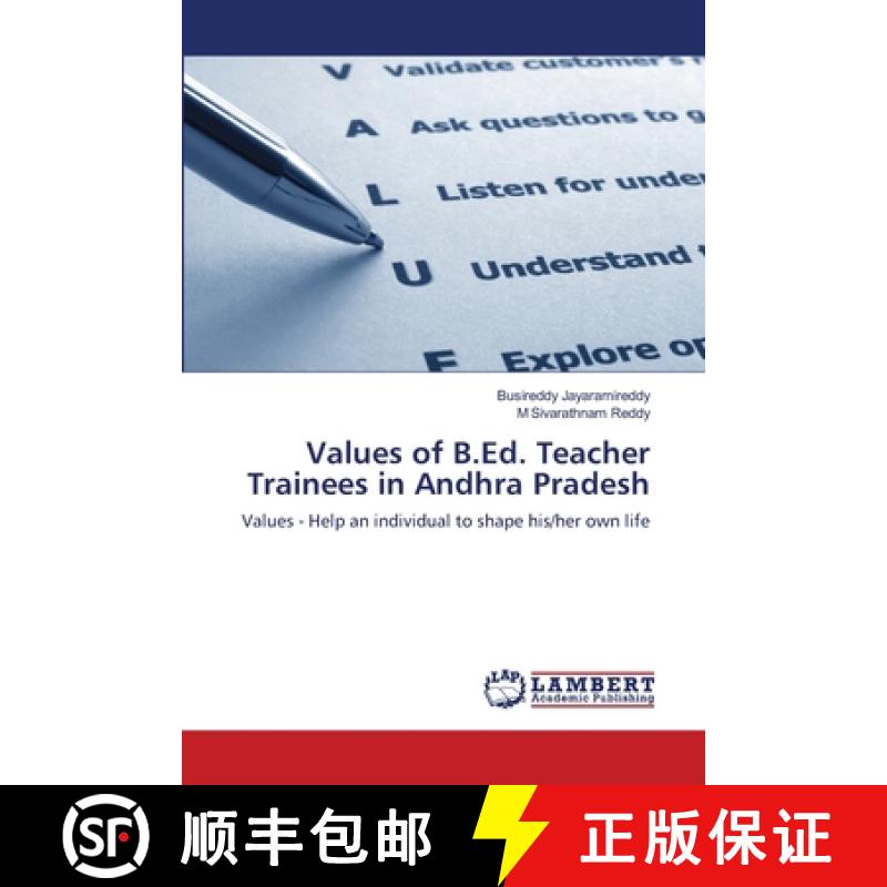 预订 Values of B.Ed. Teacher Trainees in Andhra Pradesh [9783659116896]