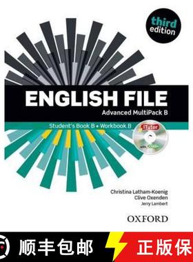 【3-4周达】English File: Advanced: Student's Book/Workbook MultiPack B [9780194502481]