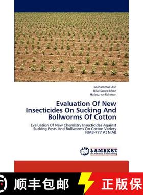 预订 Evaluation of New Insecticides on Sucking and Bollworms of Cotton [9783848449460]