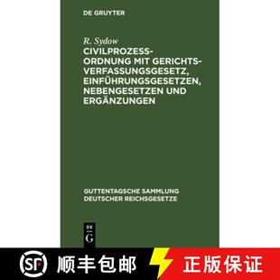 【3-4周达】精装 Civilprozeβordnung mit Gerichtsverfassungsgesetz, Einführungsgesetzen, Nebengesetze... [9783112637494]