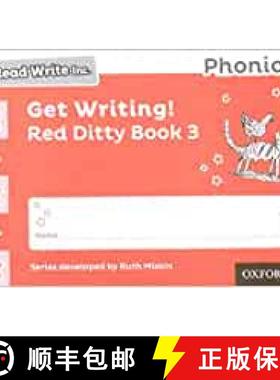 【3-4周达】Read Write Inc. Phonics: Get Writing! Red Ditty Book 3 Pack of 10 [9780198414292]