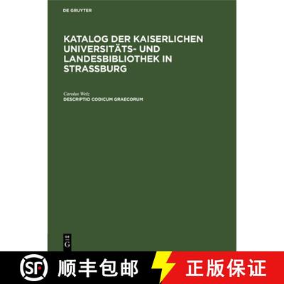 【3-4周达】Descriptio codicum Graecorum [9783111287034]