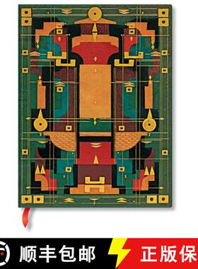 【3-4周达】Paperblanks Lion's Den Sybil Pye Bindings Hardcover Ultra Unlined Elastic Band Closure 144... [9781439793800]