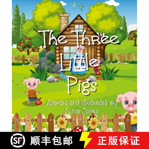 【3-4周达】精装 The three little pigs [9781312728417]