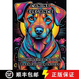 Coloring Book Lovers Canine Dog 4周达 9798868990045 Elegance for Whimsical