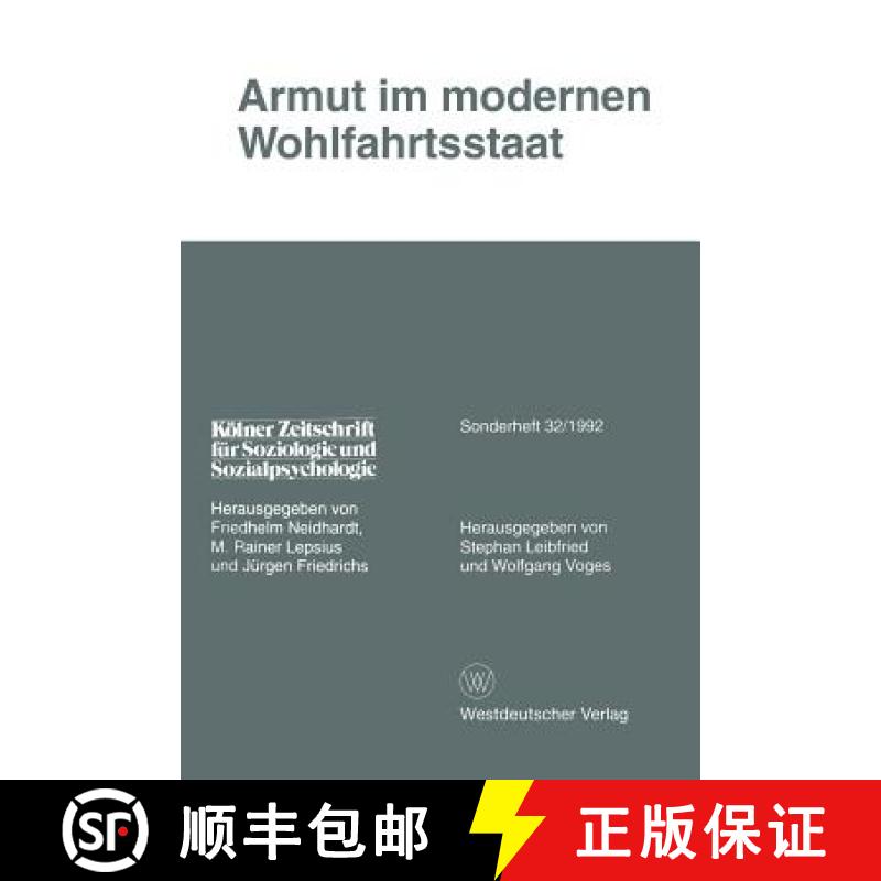 【3-4周达】Armut Im Modernen Wohlfahrtsstaat [9783531123141]