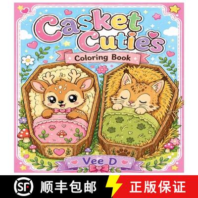 【3-4周达】Casket Cuties Coloring Book [9798295860683]