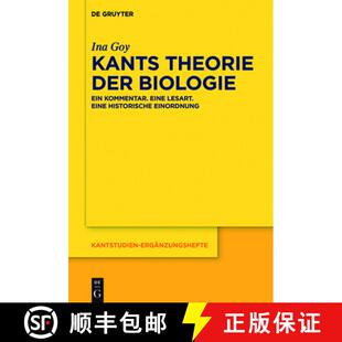 Einordnung der Eine Lesart. Kommentar. Theorie Biologie：Ein 9783110471106 预订 historische Kants