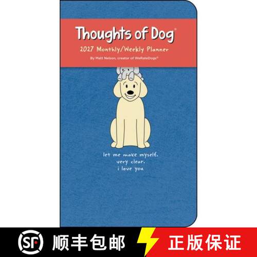 【3-4周达】Thoughts of Dog 2027 Monthly/Weekly Planner Calendar [9798881606879]