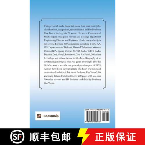 【3-4周达】Professor Roy Yonce's Autobiography [9781950596973]