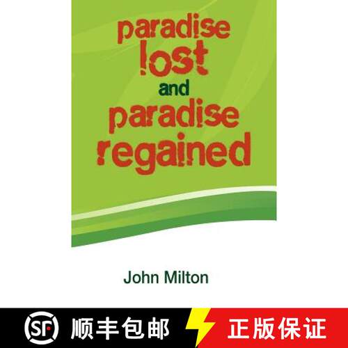 【3-4周达】Paradise Lost and Paradise Regained [9781936041015]