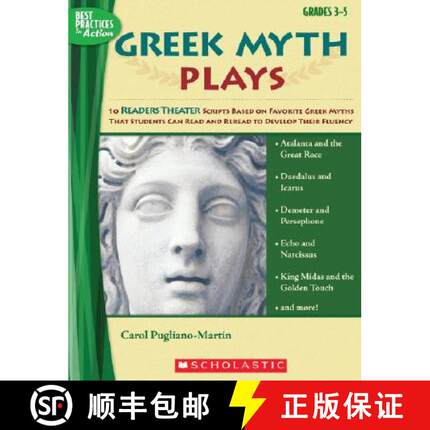 预订 Greek Myth Plays, Grades 3-5: 10 Readers Theater Scripts Based on Favorite Greek Myths That Stud... [9780439640145]