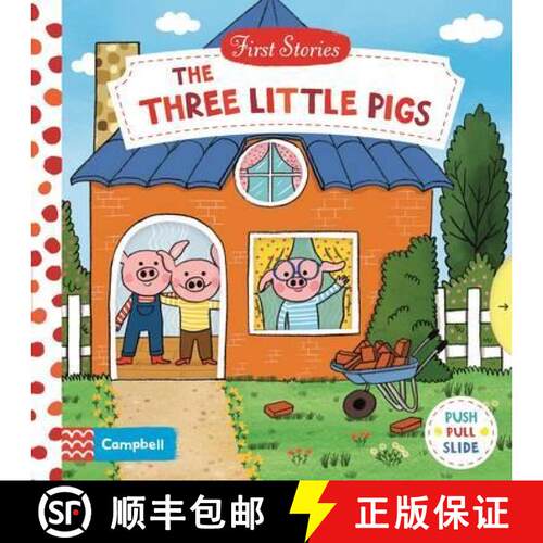精装 Three Little Pigs: A Push, Pull, Slide Book [9781509821037]