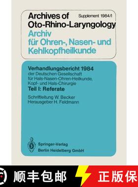 【3-4周达】Verhandlungsbericht 1984 Der Deutschen Gesellschaft Für Hals- Nasen- Ohren-Heilkunde, Kop... [9783540131731]