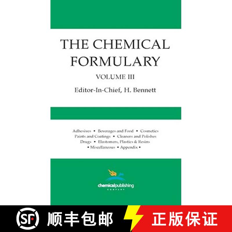 【4周达】Chemical Formulary, Volume 3: Volume 3 [9780820602615]