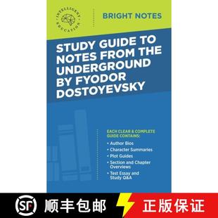 Underground Study From 预订 9781645421382 Dostoyevsky Guide Notes Fyodor the