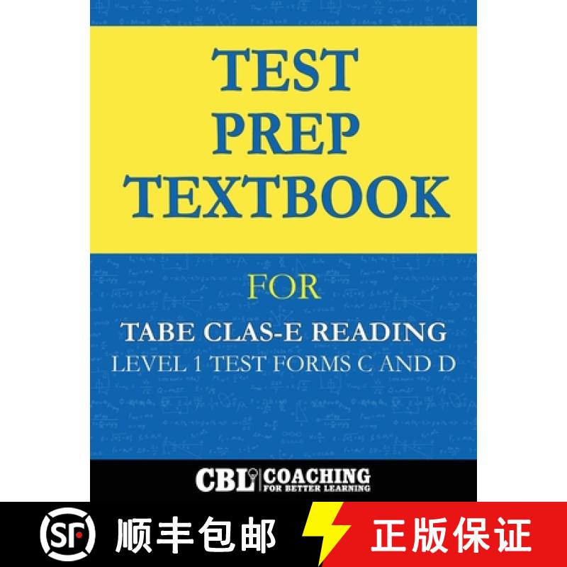 【2-3周达】Test Prep Textbook for TABE CLAS-E Reading  Level 1 Test-Forms C and D [9798348493899]