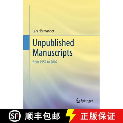 【3-4周达】Unpublished Manuscripts: from 1951 to 2007 [9783319698496]