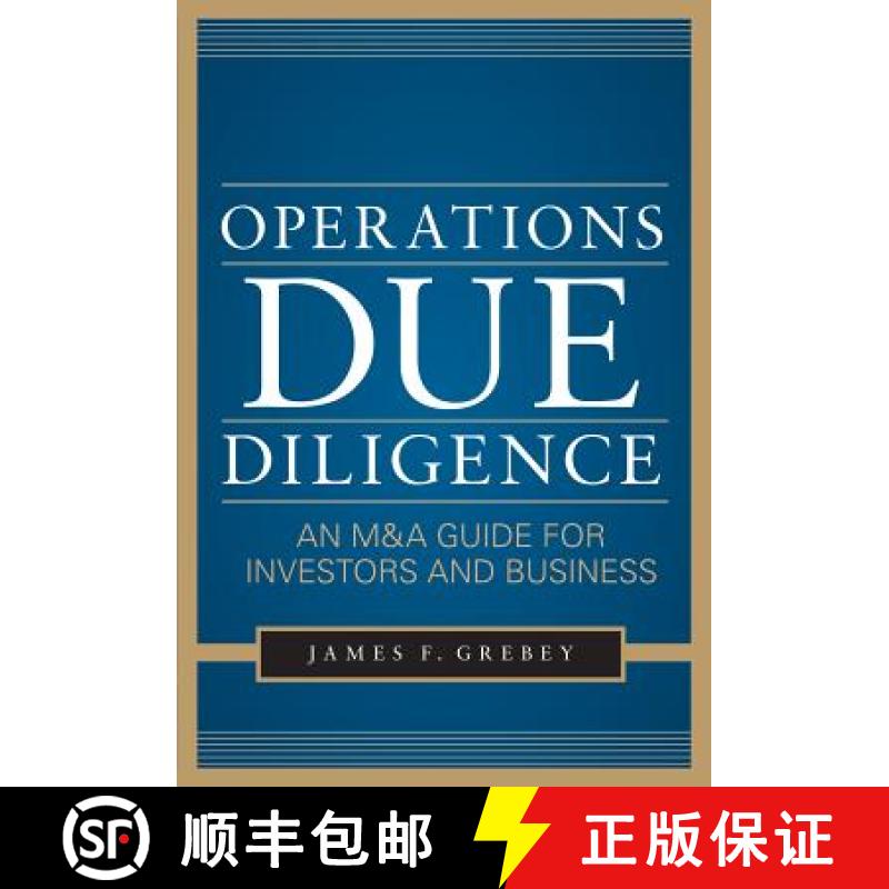 【3-4周达】Operations Due Diligence: An M&A Guide for Investors and Business [9780071777612]