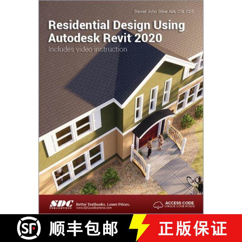 【3-4周达】Residential Design Using Autodesk Revit 2020 [9781630572563]