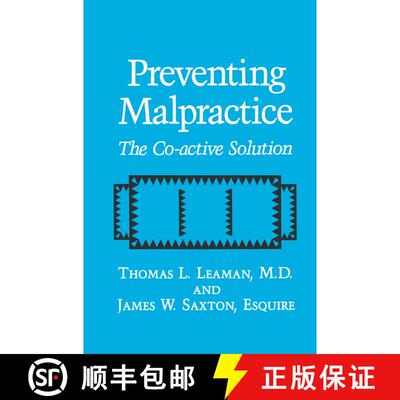 【3-4周达】Preventing Malpractice : The Co-active Solution [9781489911230]